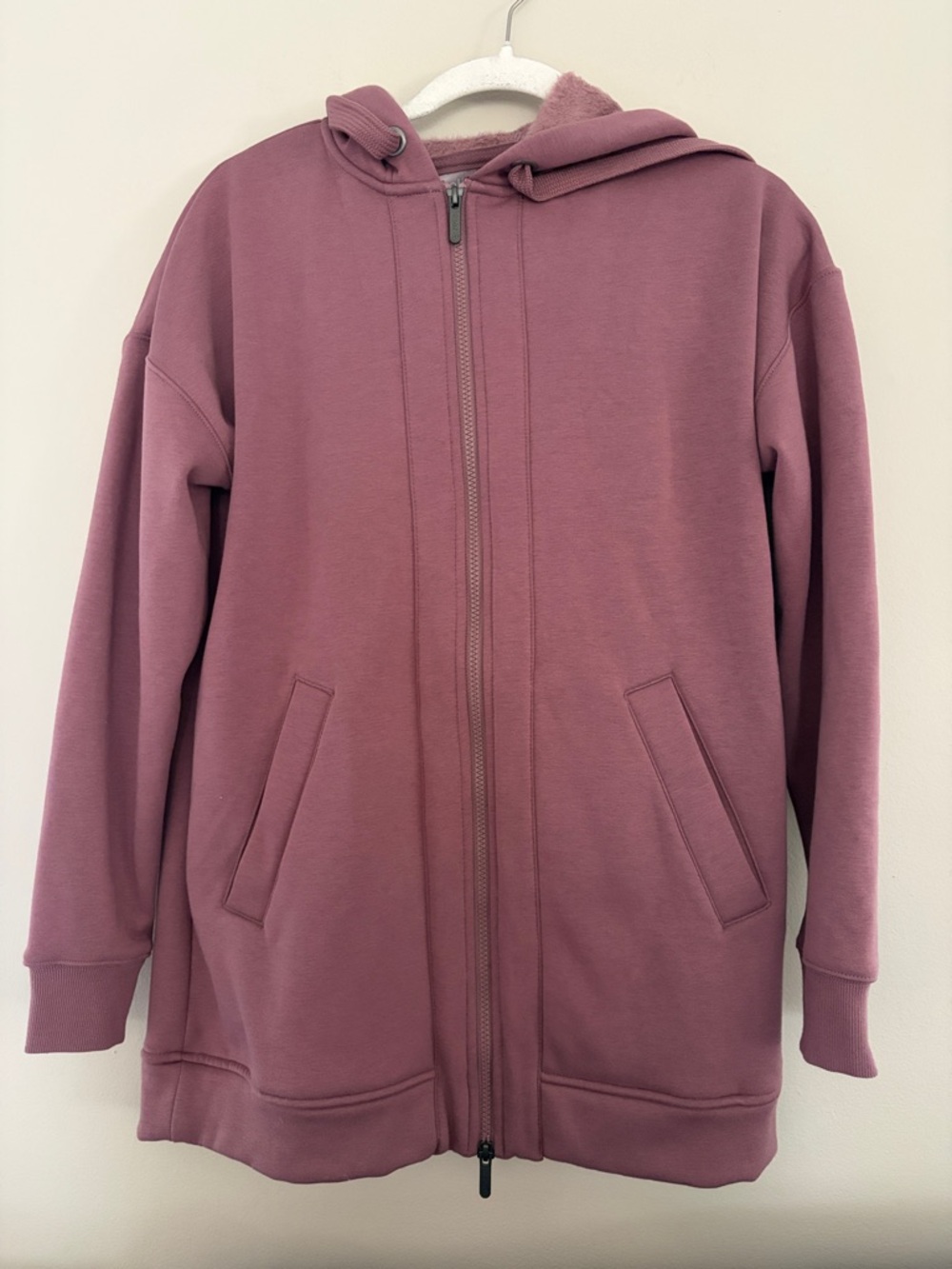 Zella Mauve Long Zip Hoodie Small